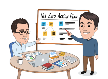 Mark Tercek and Peter Ebsen discussing net zero action plan